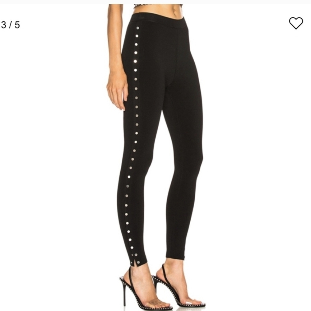 Alexander Wang Side Snap Stretch Knit Legging/ Pant Size S